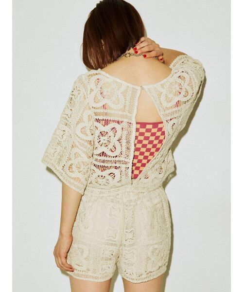 jouetie（ジュエティ）の「【セットアップ対応】クロシェオープントップス（Tシャツ/カットソー・レディース・ブラック/パープル/アイボリー・MEDIUM）」の19枚目の写真