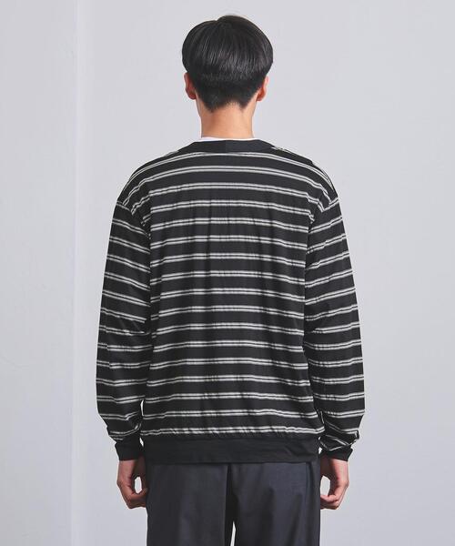UNITED ARROWS(ユナイテッドアローズ)の「<UNITED ARROWS> MUSOU ボーダー カーディガン(カーディガン/ボレロ・メンズ・ブラック・SMALL/MEDIUM/LARGE/X-LARGE)」の4枚目の写真