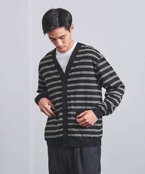 UNITED ARROWS(ユナイテッドアローズ)の「<UNITED ARROWS> MUSOU ボーダー カーディガン(カーディガン/ボレロ・メンズ・ブラック・SMALL/MEDIUM/LARGE/X-LARGE)」の6枚目の写真