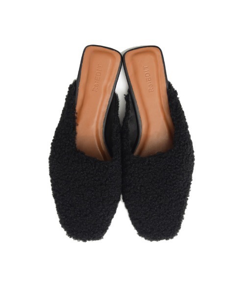 Re:EDIT（リエディ）の「プードルフェイクファーフラットシューズ（その他シューズ・レディース・ブラック/ブラウン/アイボリー・LARGE/XX-LARGE/MEDIUM/X-LARGE/SMALL）」の13枚目の写真