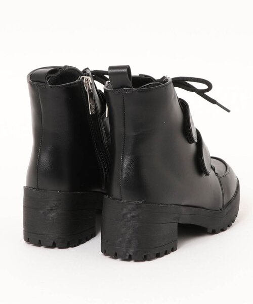 algy（アルジー）の「(レ）ベルトミドルブーツ（ブーツ・キッズ・ブラック/オフホワイト・23/24/22/21）」の4枚目の写真