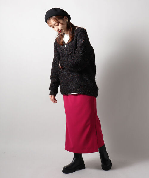 fredy emue（フレディエミュ）の「カットジョーゼットタイトスカート（スカート・レディース・ベージュ/ピンク/ブラック・36/38）」の10枚目の写真