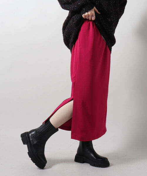 fredy emue（フレディエミュ）の「カットジョーゼットタイトスカート（スカート・レディース・ベージュ/ピンク/ブラック・36/38）」の12枚目の写真