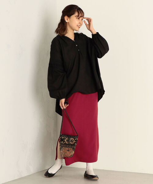 fredy emue（フレディエミュ）の「カットジョーゼットタイトスカート（スカート・レディース・ベージュ/ピンク/ブラック・36/38）」の13枚目の写真