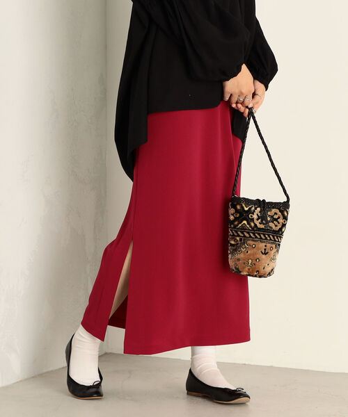 fredy emue（フレディエミュ）の「カットジョーゼットタイトスカート（スカート・レディース・ベージュ/ピンク/ブラック・36/38）」の15枚目の写真