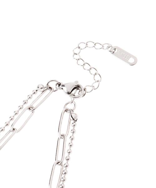 INGNI（イング）の「MIXボールチェーンネックレス（ネックレス・レディース・シルバー・ONE SIZE）」の4枚目の写真