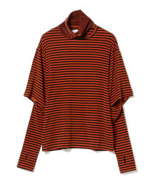 Ray BEAMS | Name. × Ray BEAMS / 別注 ボーダー ヘンリーネック カットソー(Tシャツ/カットソー)