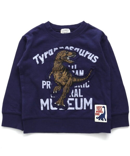 F.O.KIDS(エフオーキッズ)の「恐竜Tシャツ(Tシャツ/カットソー・キッズ・グレー/マスタード/ネイビー/ベージュ・95/90/130/110/120/80/100/140)」の3枚目の写真