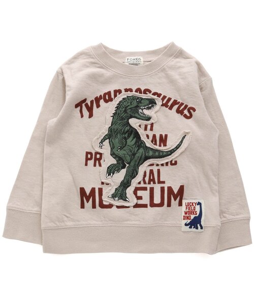 F.O.KIDS(エフオーキッズ)の「恐竜Tシャツ(Tシャツ/カットソー・キッズ・グレー/マスタード/ネイビー/ベージュ・95/90/130/110/120/80/100/140)」の5枚目の写真