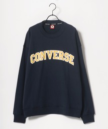 CONVERSE/コンバース 別注 オーバーサイズ 裏毛 カレッジロゴ スウェット トレーナー/長袖 トップス プルオーバー/レディース メンズ