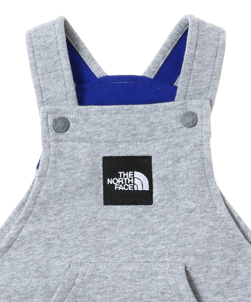 THE NORTH FACE（ザノースフェイス）の「THE NORTH FACE KIDS B Sweat Logo Overall NBB32103（サロペット/オーバーオール・キッズ・グレー/ネイビー・90/80）」の3枚目の写真