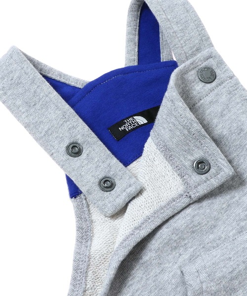THE NORTH FACE（ザノースフェイス）の「THE NORTH FACE KIDS B Sweat Logo Overall NBB32103（サロペット/オーバーオール・キッズ・グレー/ネイビー・90/80）」の6枚目の写真