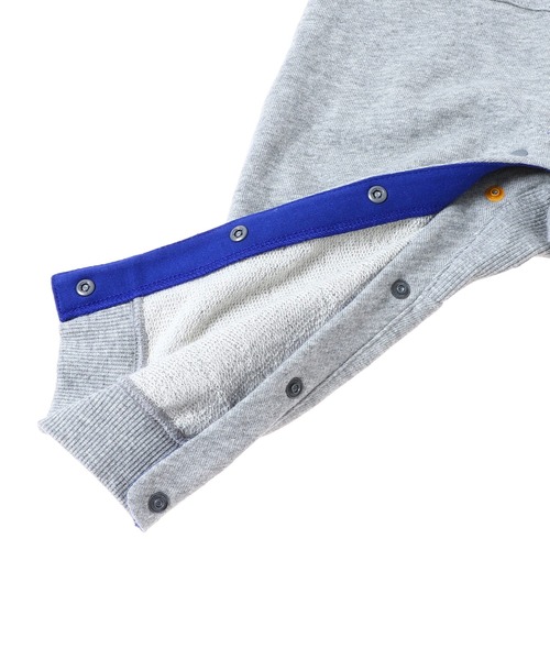 THE NORTH FACE（ザノースフェイス）の「THE NORTH FACE KIDS B Sweat Logo Overall NBB32103（サロペット/オーバーオール・キッズ・グレー/ネイビー・90/80）」の5枚目の写真