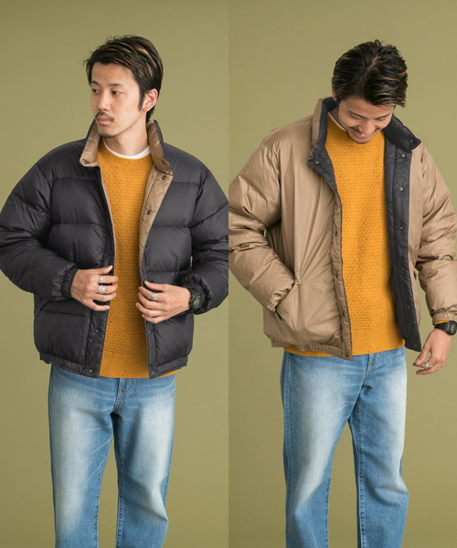 URBAN RESEARCH Sonny Label（アーバンリサーチサニーレーベル）の「配色リバーシブルマルハチダウンジャケット∴（ダウンジャケット/コート・メンズ・カーキ/キャメル・MEDIUM/LARGE）」の3枚目の写真