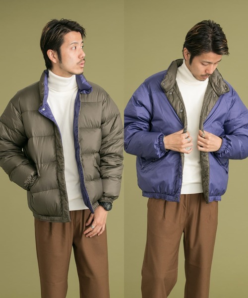 URBAN RESEARCH Sonny Label（アーバンリサーチサニーレーベル）の「配色リバーシブルマルハチダウンジャケット∴（ダウンジャケット/コート・メンズ・カーキ/キャメル・MEDIUM/LARGE）」の19枚目の写真