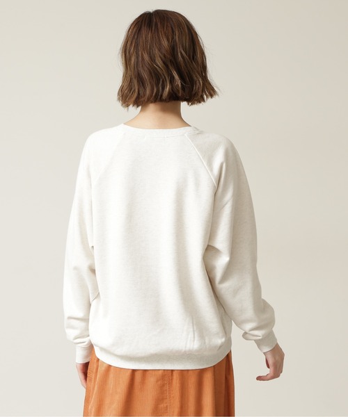 NATURAL BEAUTY BASIC（ナチュラルビューティーベーシック）の「フレンチロゴ裏毛（Tシャツ/カットソー・レディース・グレー/ベージュ/ネイビー・MEDIUM）」の14枚目の写真
