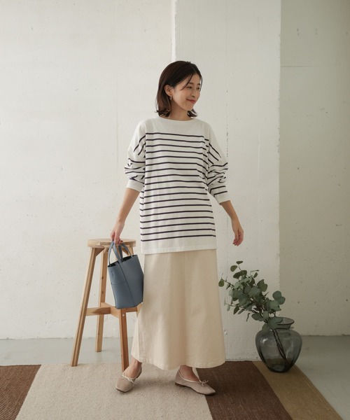 URBAN RESEARCH DOORS(アーバンリサーチドアーズ)の「コットンツイルストレッチスカート(スカート・レディース・ブラック/ナチュラル・36/38)」の18枚目の写真