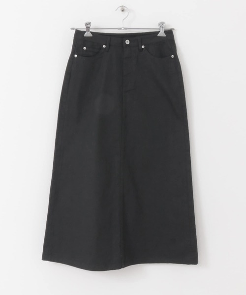 URBAN RESEARCH DOORS(アーバンリサーチドアーズ)の「コットンツイルストレッチスカート(スカート・レディース・ブラック/ナチュラル・36/38)」の9枚目の写真