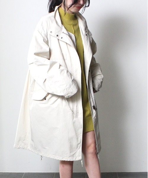 one way（ワンウェイ）の「M-65ライナー付きコート（ミリタリージャケット・レディース・ホワイト/ブラック/ダークグリーン・FREE）」の4枚目の写真