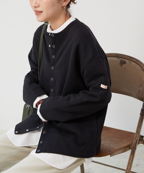 ▽【WEB限定】MACOBER×FREAK'SSTORE/マコバー別注裏毛スナップボタンカーディガン