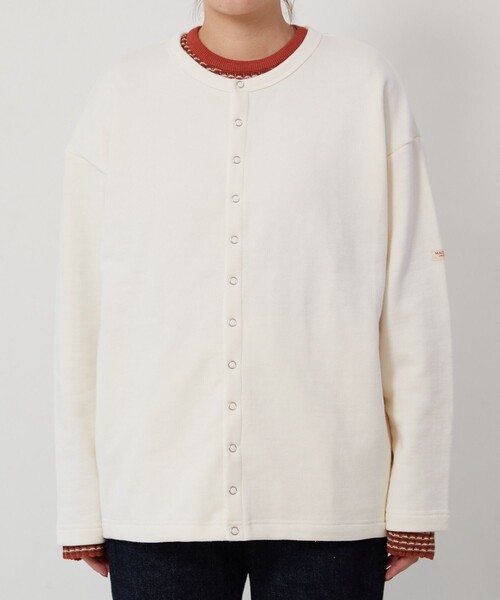 ▽【WEB限定】MACOBER×FREAK'SSTORE/マコバー別注裏毛スナップボタンカーディガン