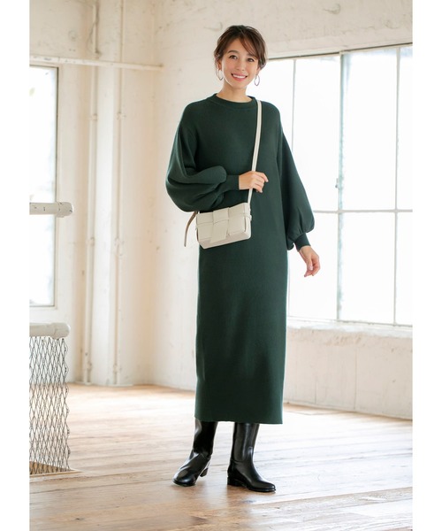 STYLE DELI（スタイルデリ）の「もちもちボリュームスリーブワンピース