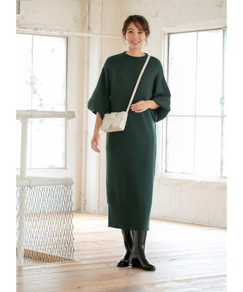 STYLE DELI（スタイルデリ）の「もちもちボリュームスリーブワンピース