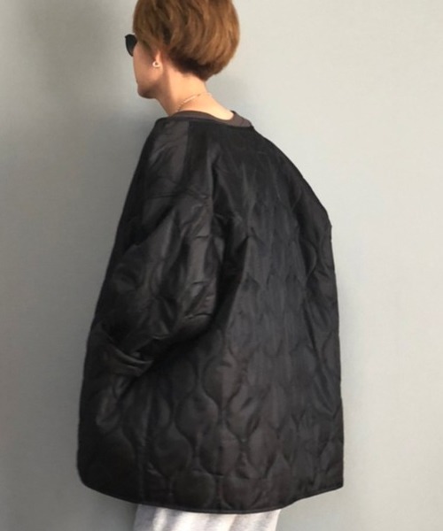 ROOP TOKYO by みー（ループトウキョウバイミー）の「ROOPTOKYO by みー 3way モッズコート+ライナージャケット オーバーサイズ（モッズコート・レディース・ブラック/オリーブ/アイボリー・M/L）」の21枚目の写真