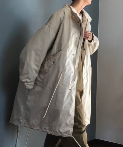 ROOP TOKYO by みー（ループトウキョウバイミー）の「ROOPTOKYO by みー 3way モッズコート+ライナージャケット オーバーサイズ（モッズコート・レディース・ブラック/オリーブ/アイボリー・M/L）」の13枚目の写真