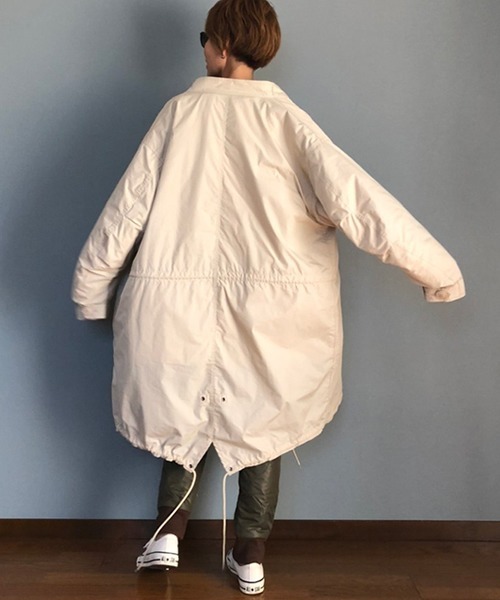ROOP TOKYO by みー（ループトウキョウバイミー）の「ROOPTOKYO by みー 3way モッズコート+ライナージャケット オーバーサイズ（モッズコート・レディース・ブラック/オリーブ/アイボリー・M/L）」の22枚目の写真