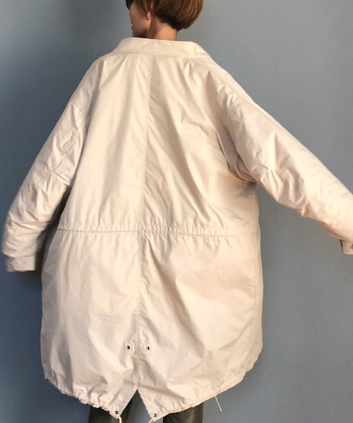 ROOP TOKYO by みー（ループトウキョウバイミー）の「ROOPTOKYO by みー 3way モッズコート+ライナージャケット オーバーサイズ（モッズコート・レディース・ブラック/オリーブ/アイボリー・M/L）」の6枚目の写真