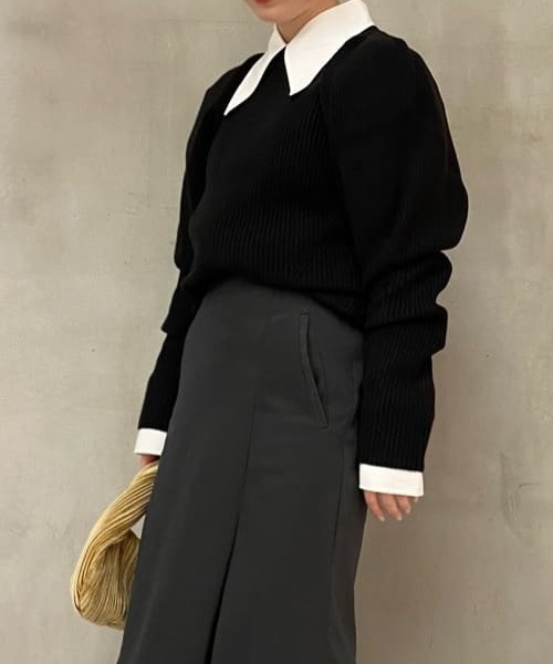 トップス SHE Tokyo / Owen black 0 SLY | 【LIMITED ITEM】MANYWAY RIBBON KNIT トップス (ニット ) |SHEL
