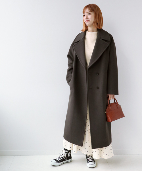 Simplicite(サンプリシテ)の「スーパー100Wビーバー ビッグカラーコート◆(その他アウター・レディース・ベージュ/ブラウン/モカ/キャメル/ライトベージュ・FREE)」の6枚目の写真