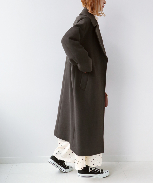 Simplicite(サンプリシテ)の「スーパー100Wビーバー ビッグカラーコート◆(その他アウター・レディース・ベージュ/ブラウン/モカ/キャメル/ライトベージュ・FREE)」の9枚目の写真