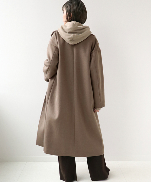 Simplicite(サンプリシテ)の「スーパー100Wビーバー ビッグカラーコート◆(その他アウター・レディース・ベージュ/ブラウン/モカ/キャメル/ライトベージュ・FREE)」の20枚目の写真
