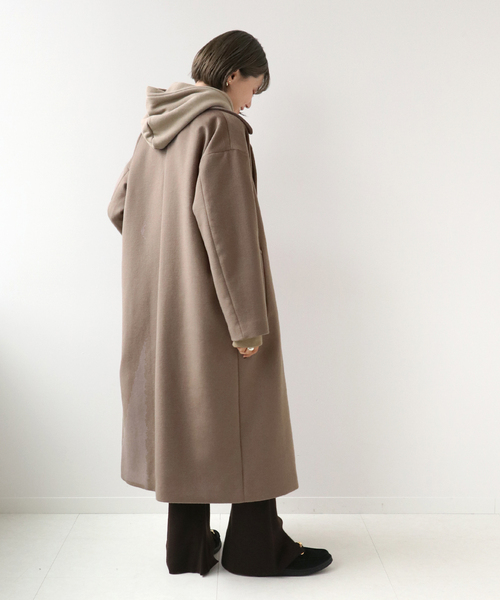 Simplicite(サンプリシテ)の「スーパー100Wビーバー ビッグカラーコート◆(その他アウター・レディース・ベージュ/ブラウン/モカ/キャメル/ライトベージュ・FREE)」の21枚目の写真