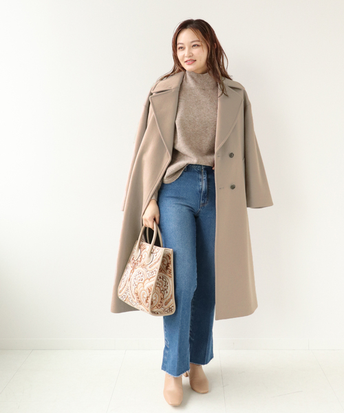 Simplicite(サンプリシテ)の「スーパー100Wビーバー ビッグカラーコート◆(その他アウター・レディース・ベージュ/ブラウン/モカ/キャメル/ライトベージュ・FREE)」の22枚目の写真