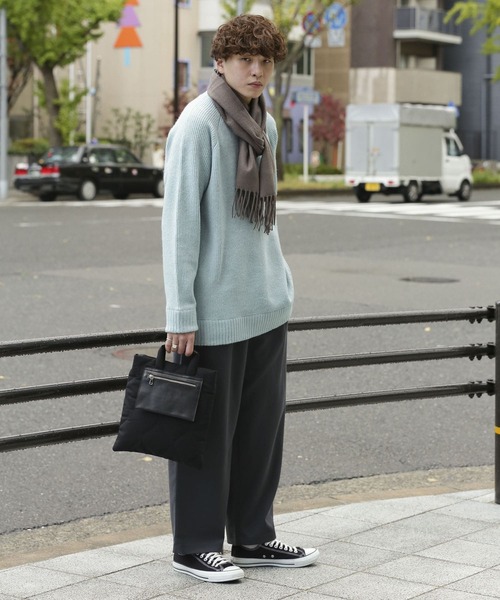 SENSE OF PLACE by URBAN RESEARCH(センスオブプレイスバイアーバンリサーチ)の「『Sサイズあり』ウールライクタックワイドパンツ(その他パンツ・メンズ・ブラック/ブラウン/グレー/ライトベージュ・MEDIUM/LARGE/SMALL)」の5枚目の写真