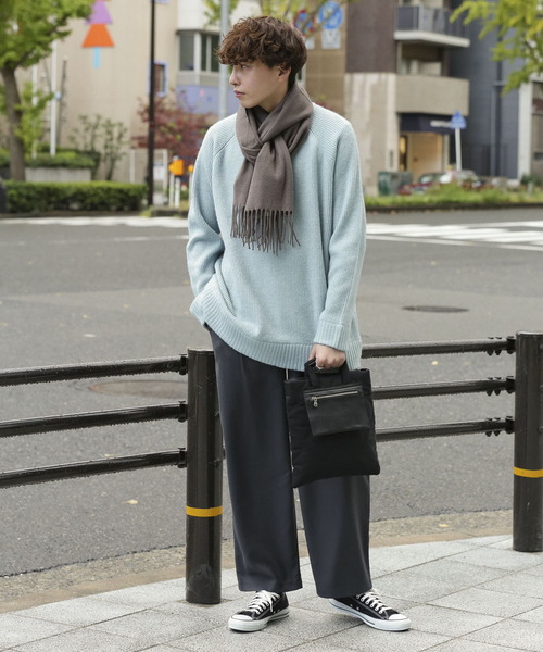 SENSE OF PLACE by URBAN RESEARCH(センスオブプレイスバイアーバンリサーチ)の「『Sサイズあり』ウールライクタックワイドパンツ(その他パンツ・メンズ・ブラック/ブラウン/グレー/ライトベージュ・MEDIUM/LARGE/SMALL)」の8枚目の写真