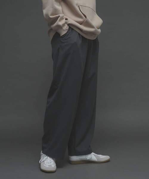 SENSE OF PLACE by URBAN RESEARCH(センスオブプレイスバイアーバンリサーチ)の「『Sサイズあり』ウールライクタックワイドパンツ(その他パンツ・メンズ・ブラック/ブラウン/グレー/ライトベージュ・MEDIUM/LARGE/SMALL)」の10枚目の写真