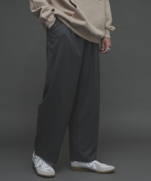 SENSE OF PLACE by URBAN RESEARCH(センスオブプレイスバイアーバンリサーチ)の「『Sサイズあり』ウールライクタックワイドパンツ(その他パンツ・メンズ・ブラック/ブラウン/グレー/ライトベージュ・MEDIUM/LARGE/SMALL)」の11枚目の写真