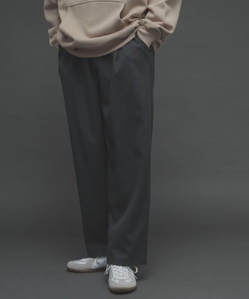 SENSE OF PLACE by URBAN RESEARCH(センスオブプレイスバイアーバンリサーチ)の「『Sサイズあり』ウールライクタックワイドパンツ(その他パンツ・メンズ・ブラック/ブラウン/グレー/ライトベージュ・MEDIUM/LARGE/SMALL)」の12枚目の写真