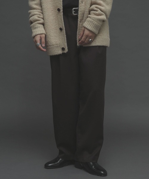 SENSE OF PLACE by URBAN RESEARCH(センスオブプレイスバイアーバンリサーチ)の「『Sサイズあり』ウールライクタックワイドパンツ(その他パンツ・メンズ・ブラック/ブラウン/グレー/ライトベージュ・MEDIUM/LARGE/SMALL)」の17枚目の写真