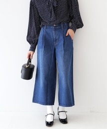 SLOBE IENA | LE DENIM バギークロップドパンツ【洗濯機使用可能】◆(デニムパンツ)