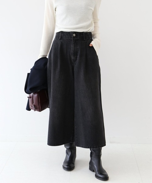 SLOBE IENA(スローブイエナ)の「LE DENIM バギークロップドパンツ【洗濯機使用可能】◆(デニムパンツ・レディース・ブルー系その他/ブラック・38/36)」の10枚目の写真