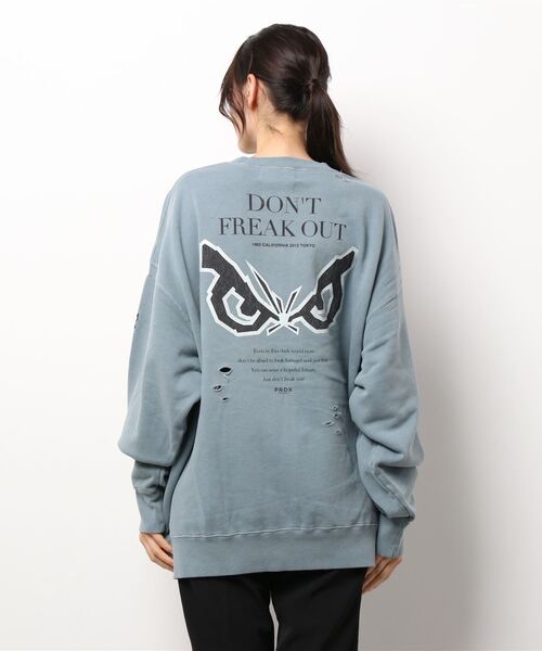 BAD BOY（バッドボーイ）の「【BADBOY】PRDX別注BADBOYダメージスウェット（スウェット・レディース・グレー/ブラック・LARGE/MEDIUM）」の22枚目の写真