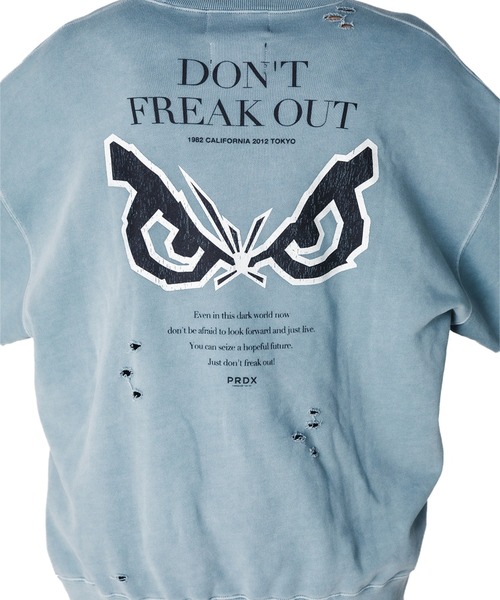 BAD BOY（バッドボーイ）の「【BADBOY】PRDX別注BADBOYダメージスウェット（スウェット・レディース・グレー/ブラック・LARGE/MEDIUM）」の4枚目の写真