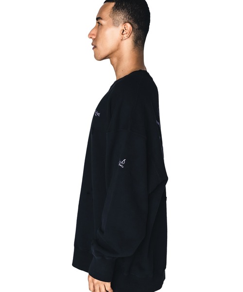 BAD BOY（バッドボーイ）の「【BADBOY】PRDX別注BADBOYダメージスウェット（スウェット・レディース・グレー/ブラック・LARGE/MEDIUM）」の6枚目の写真