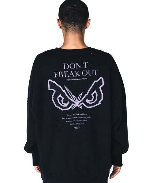 BAD BOY（バッドボーイ）の「【BADBOY】PRDX別注BADBOYダメージスウェット（スウェット・レディース・グレー/ブラック・LARGE/MEDIUM）」の7枚目の写真