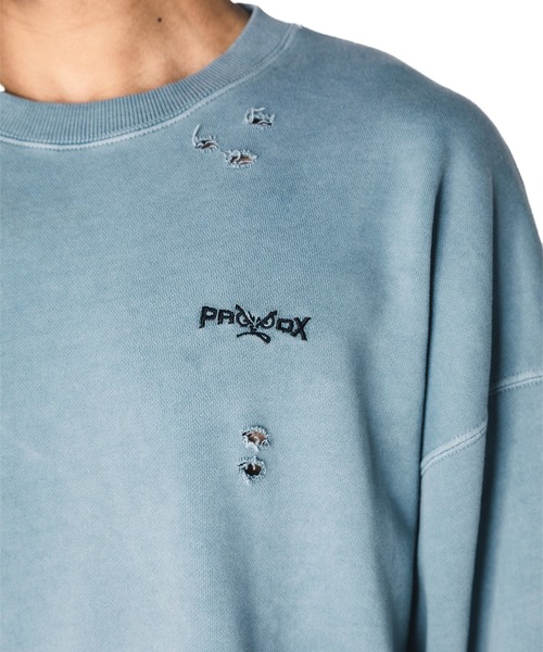 BAD BOY（バッドボーイ）の「【BADBOY】PRDX別注BADBOYダメージスウェット（スウェット・レディース・グレー/ブラック・LARGE/MEDIUM）」の14枚目の写真